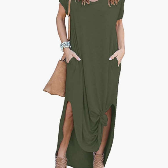 T- shirt dress/ V neck - Picture 1 of 3
